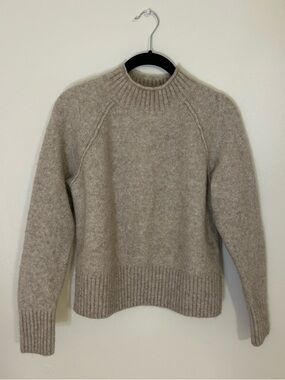 Banana Republic Tan Mock Neck Wool Blend Sweater